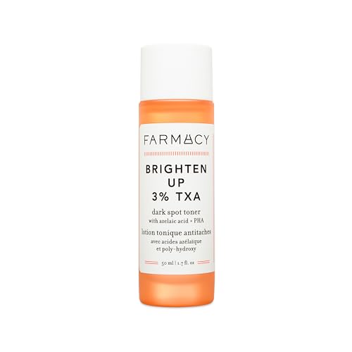 Farmacy 3% TXA Brightening Toner for Face - Dark Spot Corrector with Azelaic Acid, Tranexamic Acid + 5% PHA - Helps Even Texture + Tone, Fade Dark Spots + Exfoliate - Glow-Enhancing Skin Care (50ml) 1.7 Fl Oz (Pack of 1)
