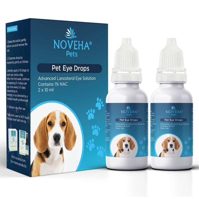 NOVEHA Pet Drops | Advanced Lanosterol Solution + NAC (2 x 10 mL) 2x10ml - BeesActive Australia