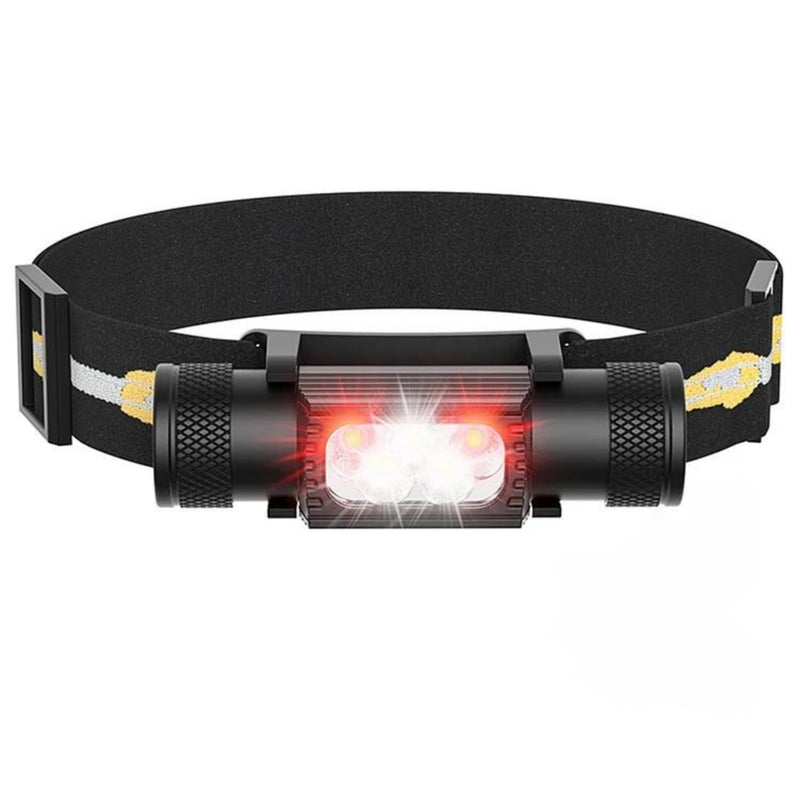 sofirn Bright Red Headlamp Rechargeable, H05B 1200 Lumens Lightweight Head Flashlight with Red Light, Adjustable Headband, 180 Degree Movable Tilt, Head Lamp for Adults Camping Hiking Fishing