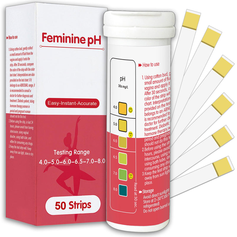 50ct Vaginal pH Test Strips for Women, Easy to Use for Quick & Accurate Results - pH Balance Test Strips for Women to Monitor Feminine Hygiene & Detect Any Imbalances, Easy to Read Results - BeesActive Australia