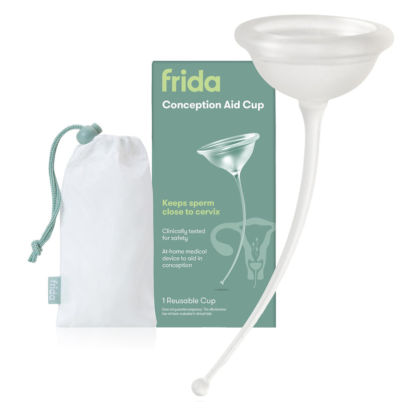 Frida Fertility Conception Aid Cup, Keeps Sperm Close to Cervix, Natural Pregnancy Support for Family Planning, Soft Flexible Silicone, Reusable Conception Cup and Storage Bag - BeesActive Australia