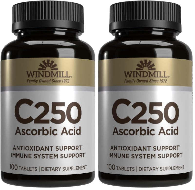Windmill VIT C TABS 250 MG WMILL 100 (Pack of 2) 100 Count (Pack of 2)