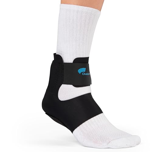 Ovation Medical Step Free Plantar Fasciitis Brace - Massage-Like Ankle Compression for Daytime Heel Pain and Plantar Fasciitis Relief - Lightweight and Low Profile (Large) Large