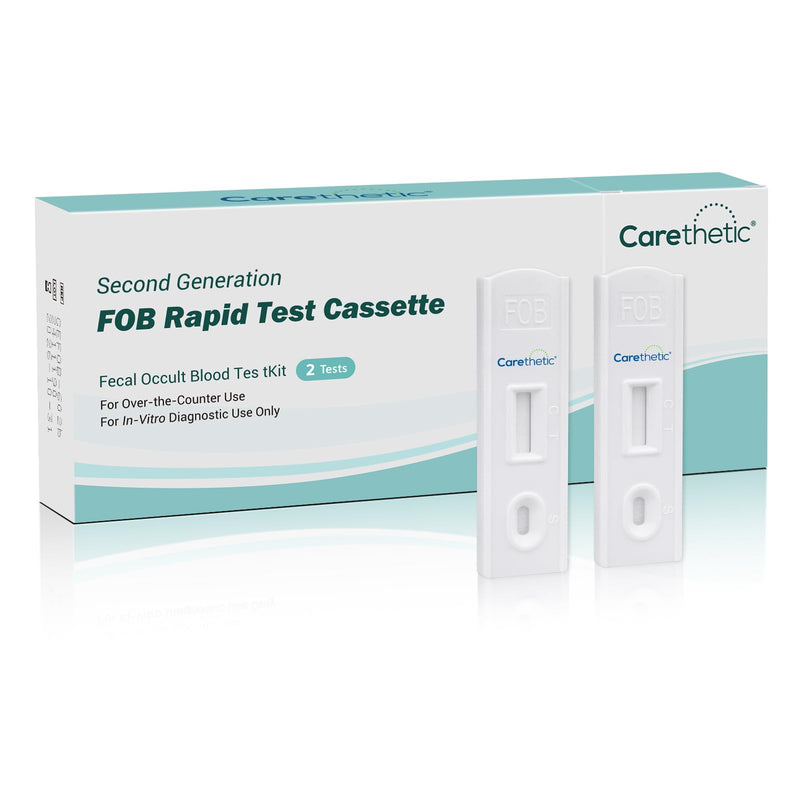 Immunochemical Fecal Occult Blood (iFOB) Screening Kit - Easy-to-Use at Home Colorectal Health Test (2 Pack)