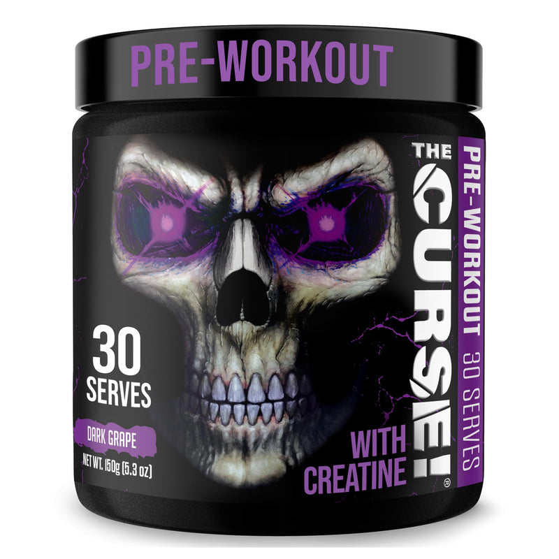 JNX SPORTS The Curse! Pre Workout Powder for Men & Women, Caffeine, Beta-Alanine, Creatine, L-Citrulline, 30 Servings, Dark Grape Flavor ‚Äì Boost Energy, Strength & Focus 5.3 Ounce (Pack of 1) - BeesActive Australia