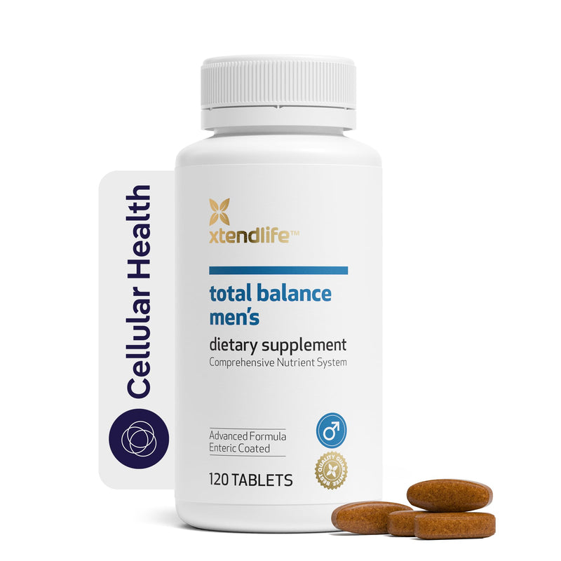 Xtendlife Total Balance Men’s Standard Daily Multivitamin, 30 Day Supply | 70+ Vitamins, Minerals & Herbs - High Potency Supplement for Energy, Immune, Heart, Brain & Digestive Support Men's Standard