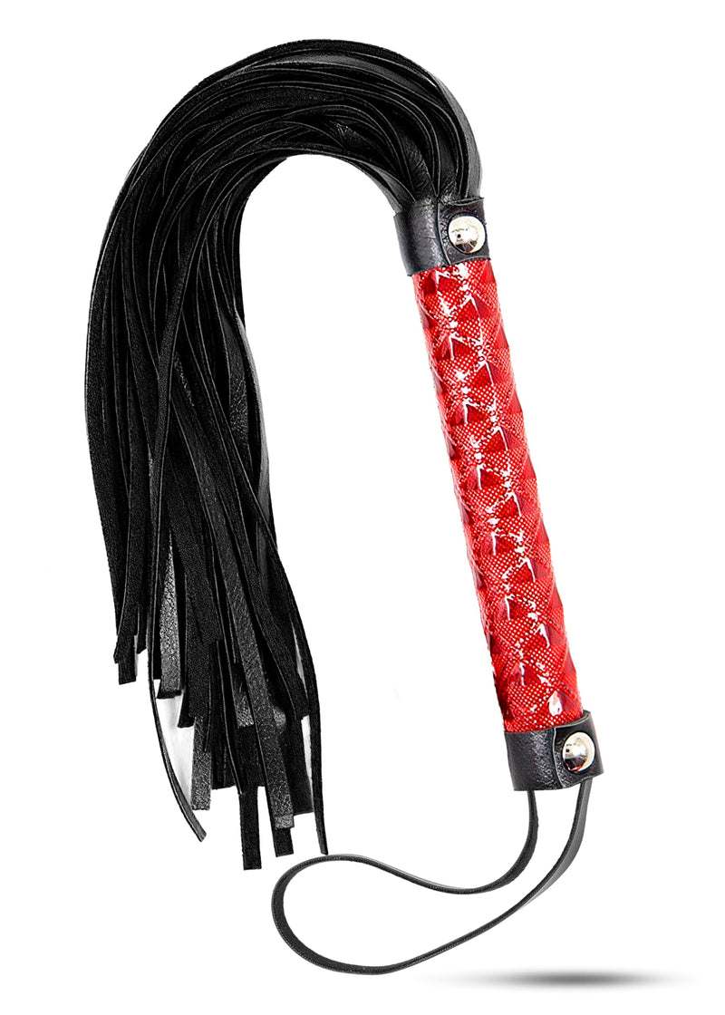 Whip Red Riding Whip 15.5" Black Whip Crop Riding Whip Short Whip for Couples Faux Leather Whip - BeesActive Australia