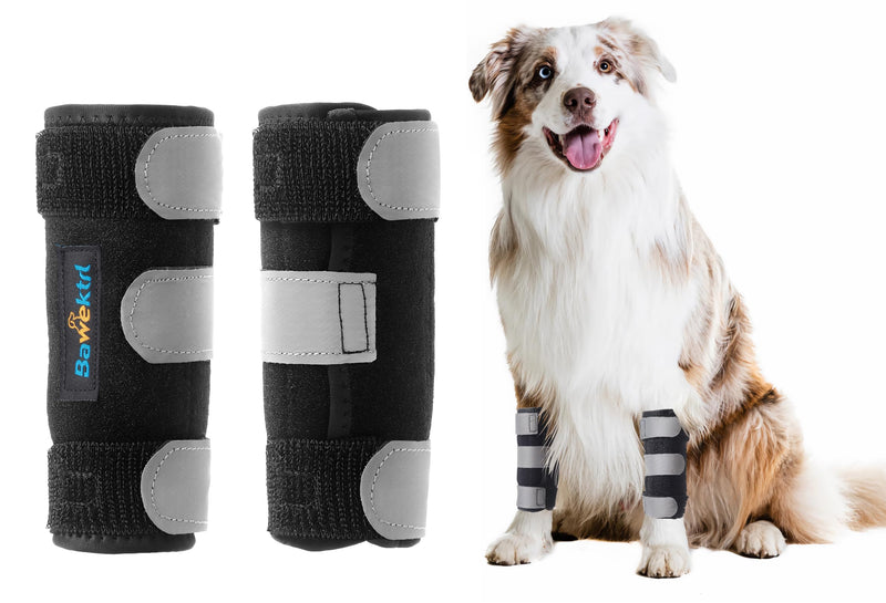 Dog Leg Brace for Front Hock Joint,Carpal Wrist Brace for Dogs Prevents Injuries Sprains Helps with Loss of Stability Caused by Arthritis, Keep Joint Warm, Reduces Pain Inflammation S/M