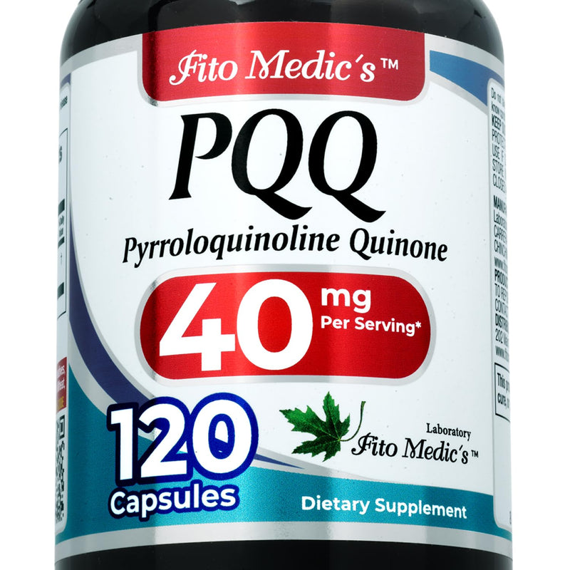 FITO MEDIC'S Lab | pqq |120 Capsules |40 mg | pqq Supplement| pqq Supplement 40 mg | pyrroloquinoline Quinone | Concentrate Extract |Ultra high Absorption.