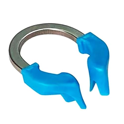 Dental Sectional Matrix Ring Clamp Spring Clip, Autoclavable Nickel Titanium Orthodontic Clamp Rings, Contoured Matrices System for Pre and Post Molars. (R6 Blue) R6 Blue