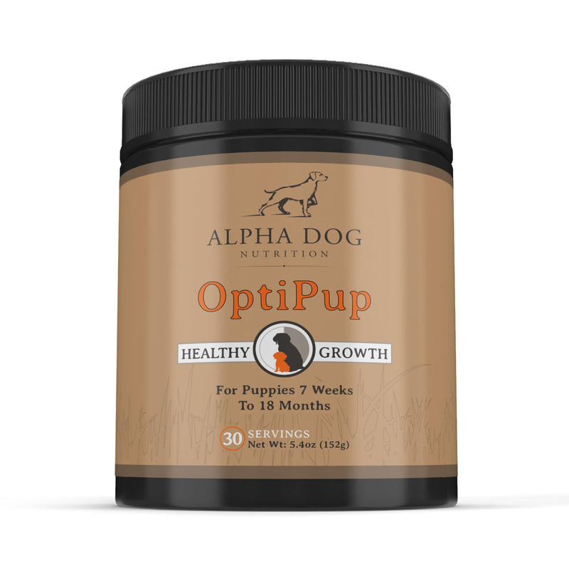 OptiPup All-in-1 Puppy Multivitamin by Alpha Dog Nutrition – Contains 31 Superfoods Including Probiotics and Prebiotics for Digestive Support, Skin & Immune Health, and Optimum Growth (30 Servings) 30 Servings