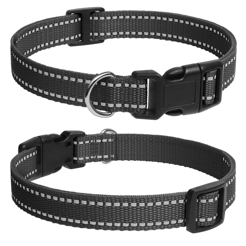 PaiPaitek Shock Collar Replacement Strap Compatible with Bousnic Delupet Garmin Patpet Dogtra Dog Care Slopehill Sportdog Brand Training Collar and Bark Collar, 2 Packs Reflective Black-2 Packs - BeesActive Australia