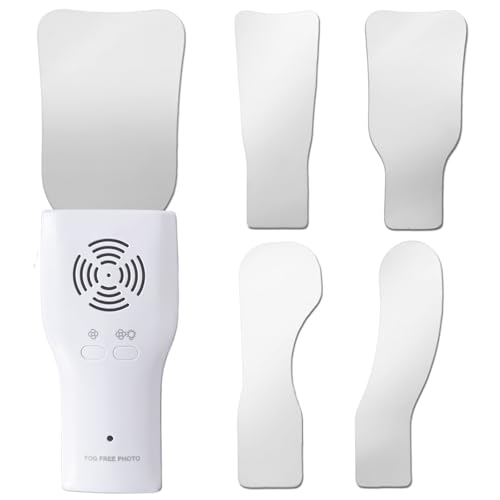 Anti-Fog Fan and LED Light Handle with Plated Glass Reflectors for Dental Photography, Oral Inspection and Dentistry