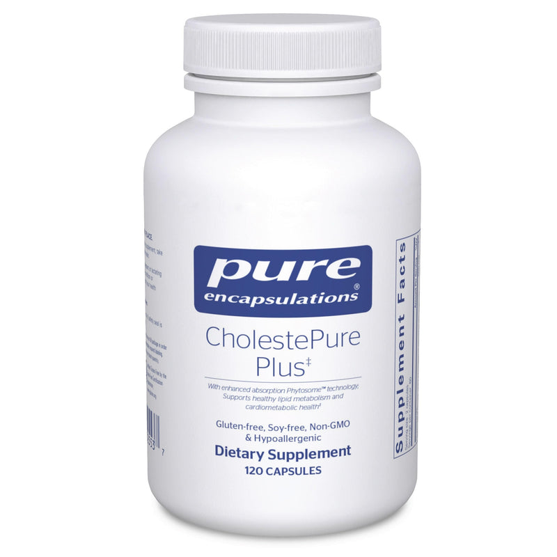 Pure Encapsulations CholestePure Plus 120's, 120 Capsules | Supports Lipid Metabolism and Heart Health*, Berberine Supplement, with Citrus Bergamot, Gluten-Free and Non-GMO 120 Count (Pack of 1)
