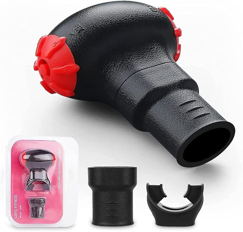 Lung Trainer with 2 Detachable Mouthpieces | Breathing Trainer for Respiratory Therapy | Lung Exerciser Device & Breathing Exercise Device | Breath trainer for Better Breath - BeesActive Australia