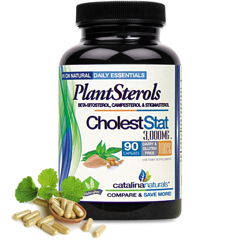 Triple Strength PlantSterol Complex - Cholest-Stat - 3000mg Maximun Strength - 90 Count