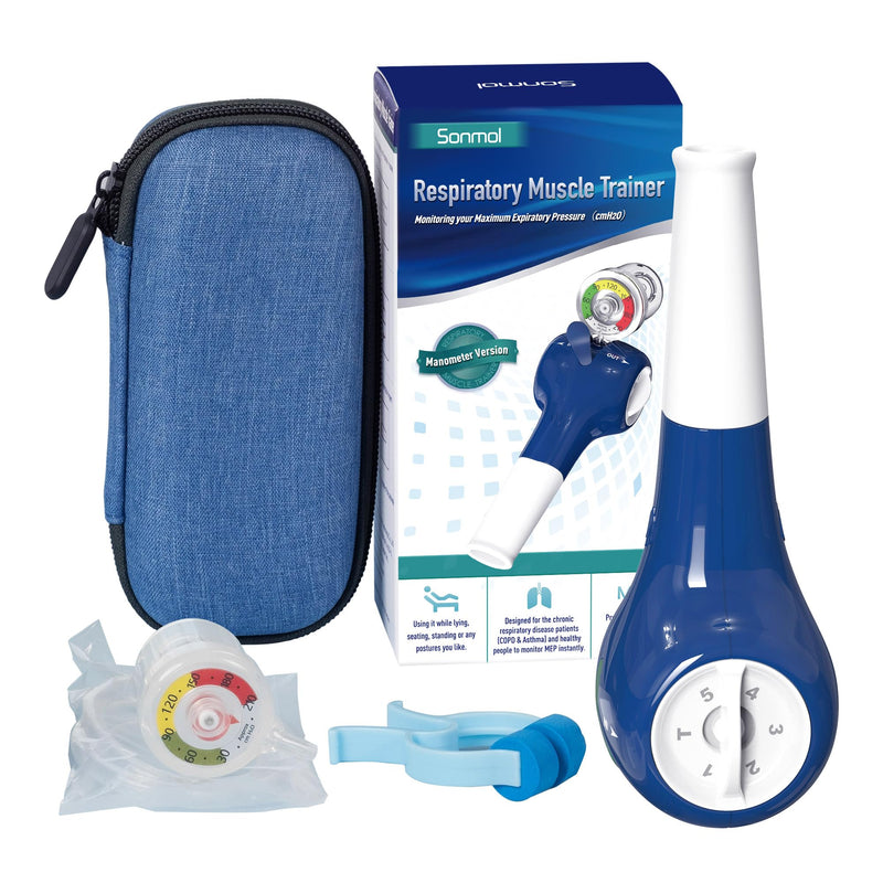 Breathing Exercise Device for Lungs | Incentive Spirometer Lung Trainer for Better Breath | Lung Exerciser Device & Breathing Trainer Natural Therapy - BeesActive Australia