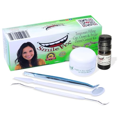 SmileFix Dental Cement & Filling Repair Kit Crowns, Bridges & Fillings