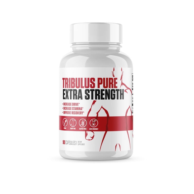 Tribulus Pure Extra Strength | #1 New Tribulus Terrestris Supplement for Men to Increase Strength, Better Stamina, Build Muscle & Improve Recovery | Vegan, Non-GMO & Gluten Free - 90 Capsules - BeesActive Australia