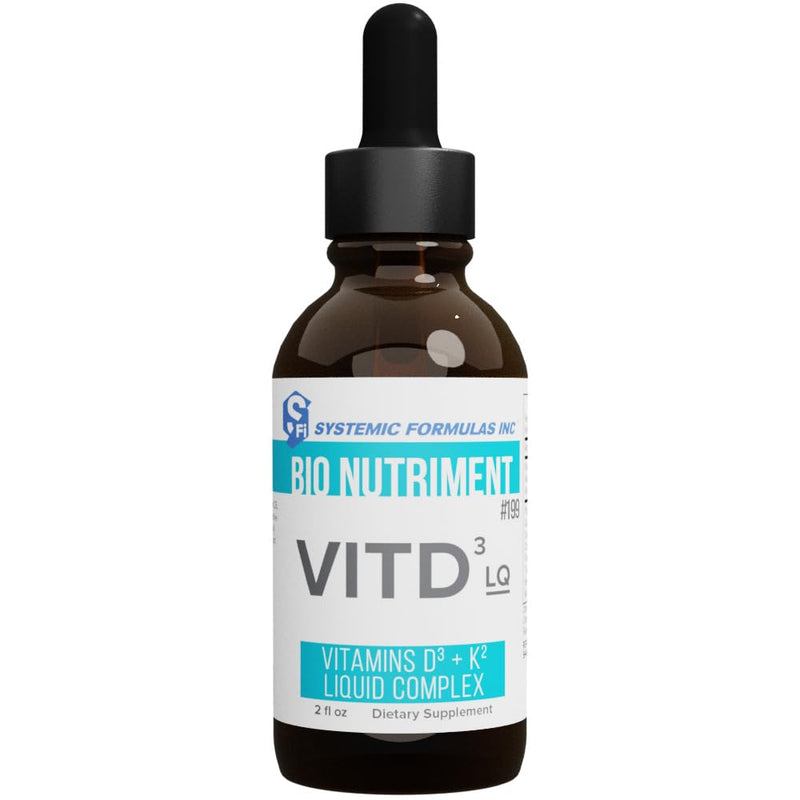 Systemic Formulas DV3 Liquid BioNutriment Vitamin D3 Plus Immune Support - 2 Ounce Bottle