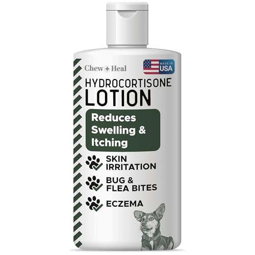 Hydrocortisone Lotion for Dogs - 4 fl oz Anti Itch Cream for Skin