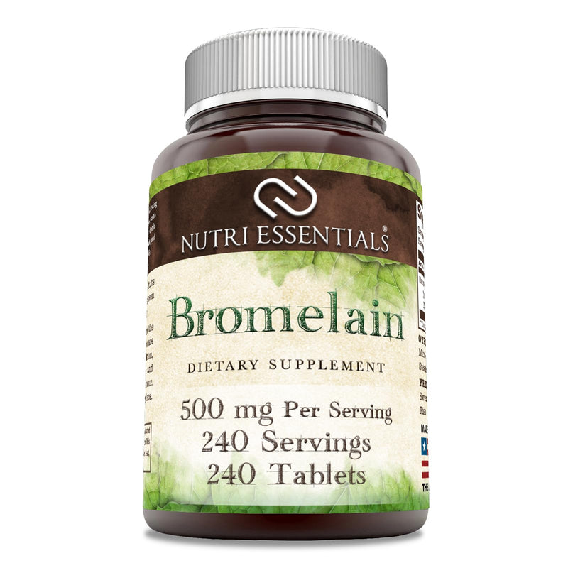 Bromelain 500 mg 240 Tablets Supplement | Non-GMO | Gluten Free | Made in USA