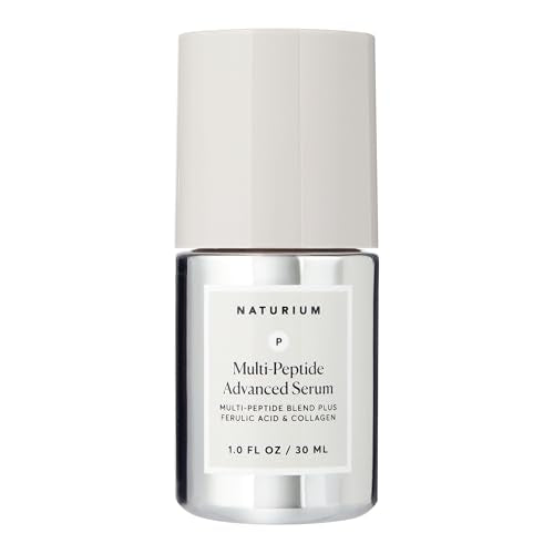 Naturium Multi-Peptide Advanced Serum, Ferulic Acid & Collagen, 1 fl oz 1 Fl Oz (Pack of 1)