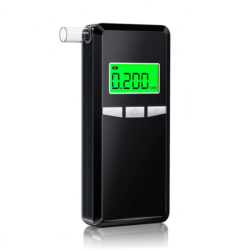 Breathalyzer,Upgrade Professional-Grade Accuracy Alcohol Tester with Digital Blue LCD Display for Home or Party Use with 10 Mouthpieces - BeesActive Australia