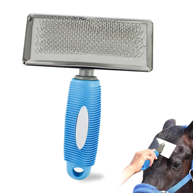 Horse Pin Brush, Horse Grooming Brush, Horse Massage Brush, Horse Hair Brush, Professional Grade Horse Brush, Dog Hair Remover for Horse Dog and Cat Bathing Grooming Shedding (A) A - BeesActive Australia