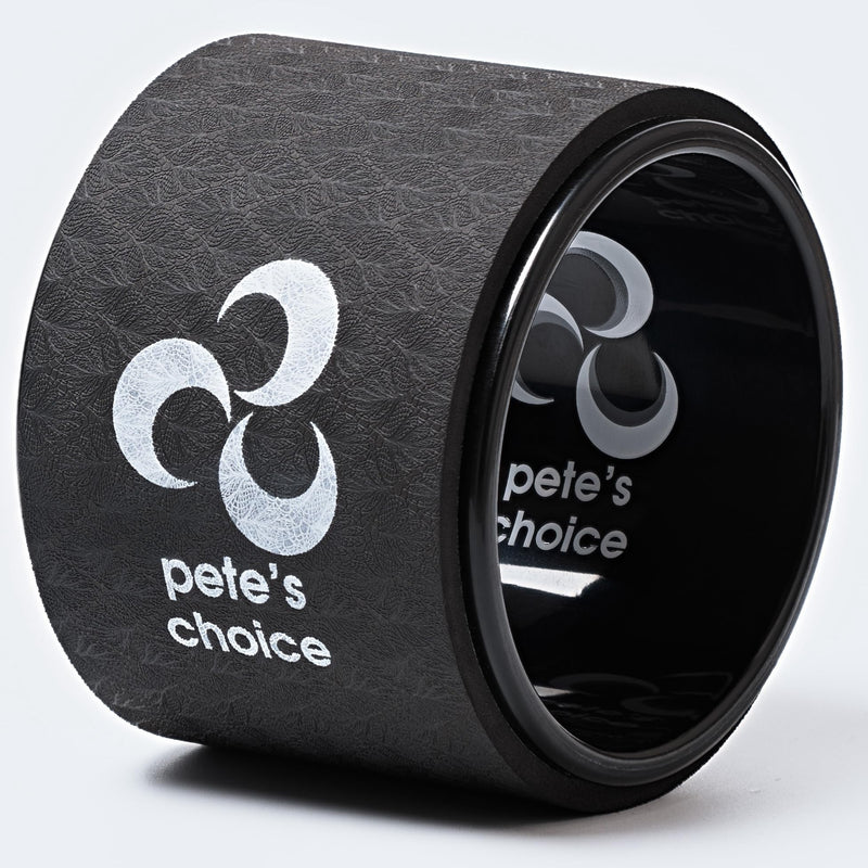 Extra Wide Yoga Wheel, Mini Yoga Wheel - Beginner Friendly Yoga Kit. More Comfortable, Stable and Safer Back Roller. Improve posture, better mobility. Ideal Home Exercise. Relieve Back Pain. Small