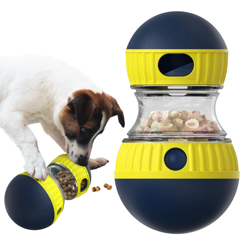 Dog Interactive Toys Indestructible Puppy Toy Adjustable Food Dispensing Treat Dispenser Dogs Puzzles Feeder Slow Feeding for Large/Medium/Small Aggressive Chewers Breed Pet Gift Blue - BeesActive Australia