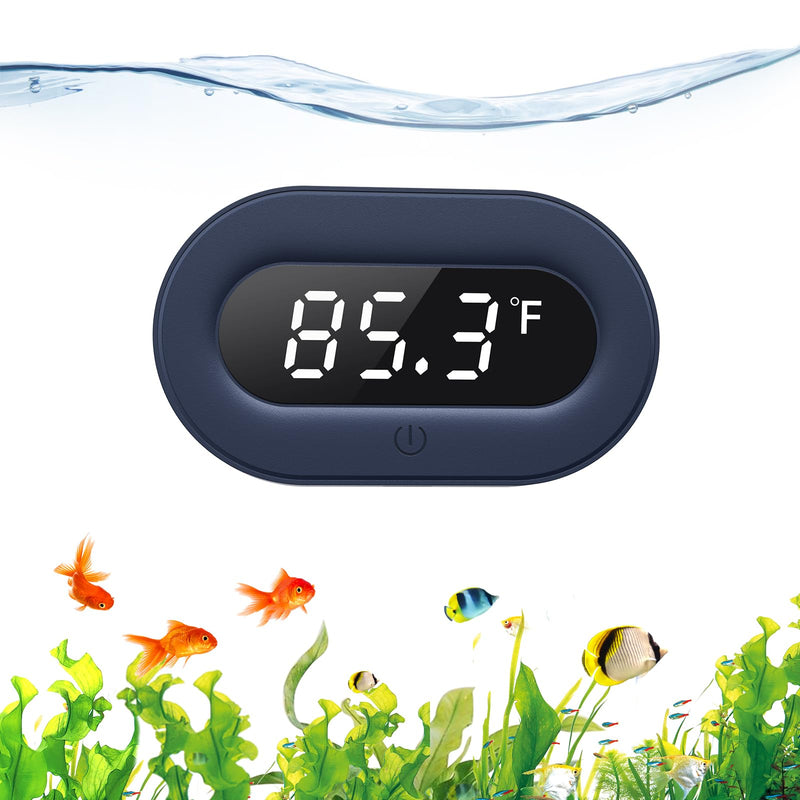 PAIZOO Fish Tank Thermometer, LED Digital Aquarium Thermometer Highly Accurate Temperature Measurement, Tank Thermometer for Freshwater and Saltwater, White Display ±0.9℉ - BeesActive Australia