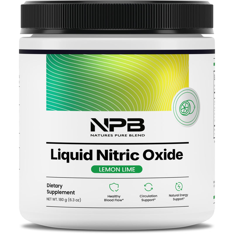 Nature's Pure Blend Liquid Nitric Oxide Supplements for Men ‚Äì L-Arginine Powder ‚Äì Nitric Oxide Booster & Circulation Supplement ‚Äì Blood Flow Support, L Arginine and L Citrulline ‚Äì 5000 MG Lemon Lime Nitric Oxide