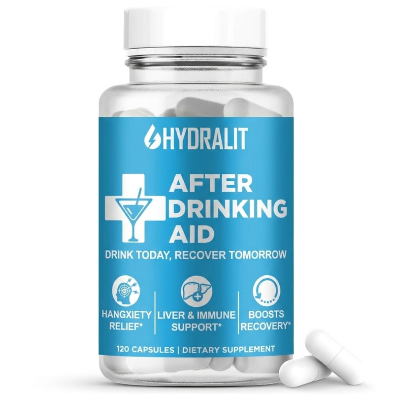 After Drinking Aid Supplement Pre Game Party Pills Electrolytes Hydration DHM Milk Thistle Weekend Recovery Vitamins Relief Formula Better Mornings Alcohol Liver Health Support 120 Capsules
