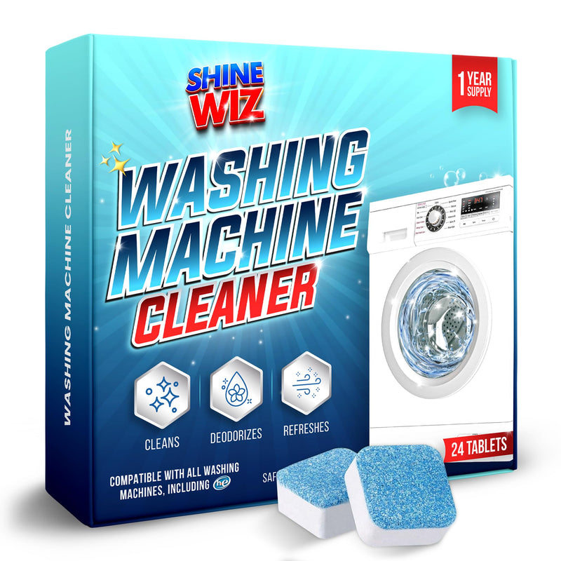 Washing Machine Cleaning Tablets - Powerful Washer Cleaner for Washing Machine Cleaner Top Load, Front Loader and HE - Deep Clean & Deodorize - 24 Washer Machine Cleaner Tablets - BeesActive Australia