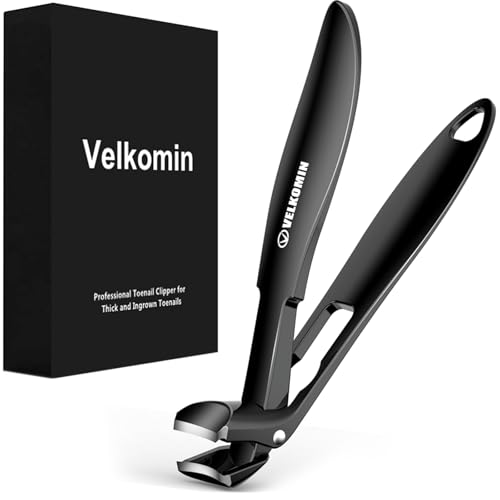 Toenail Clippers for Seniors, Long Handled Curved Head Nail Clippers with Catcher, Ultra-Sharp Heavy Duty for Thick Nails, Ergonomic Design for Men & Women, 18-Month Replacement Warranty