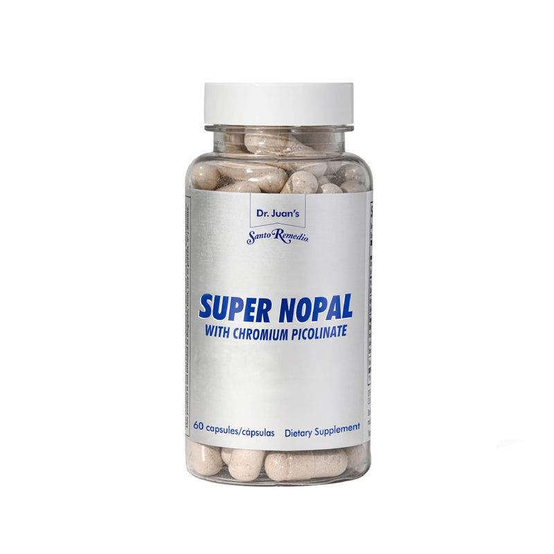 Santo Remedio Super Nopal, Exclusive Formula with Nopal, Gurmar (Gymnema Silvestre), Chromium Picolinate and Vanadyl Sulfate. 60 Capsules (30 Servings) 1
