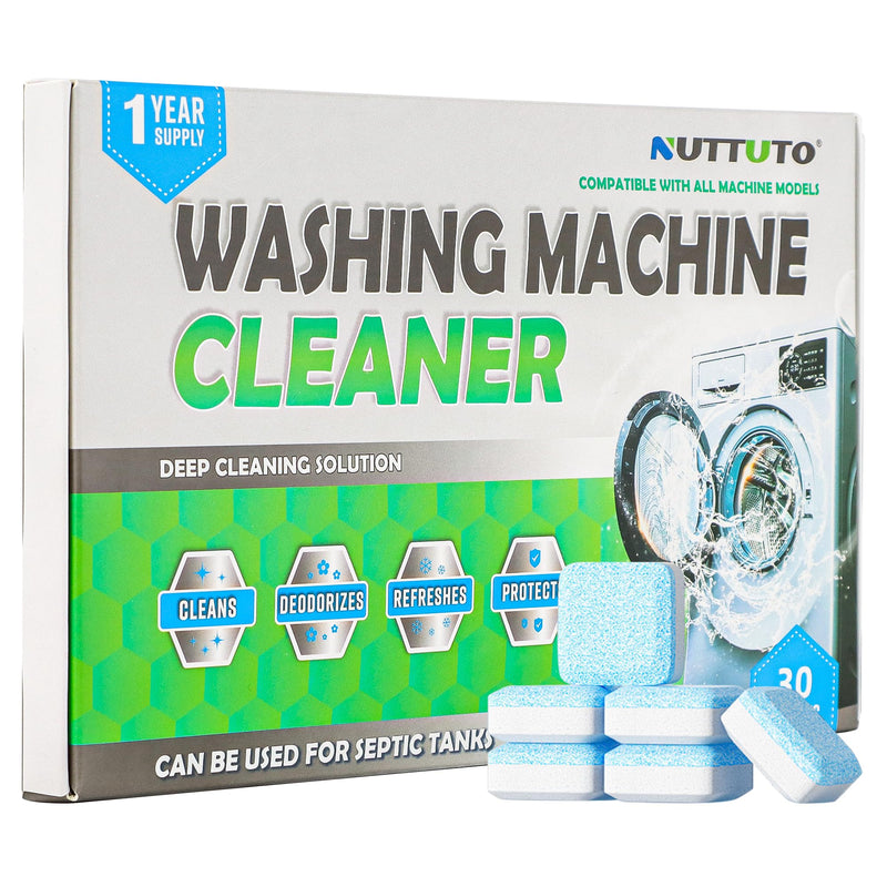 Washing Machine Cleaner, 30-Pack, Powerhouse-Eliminates Stains and Remove Odours, Suitable for All Washing Machine - BeesActive Australia