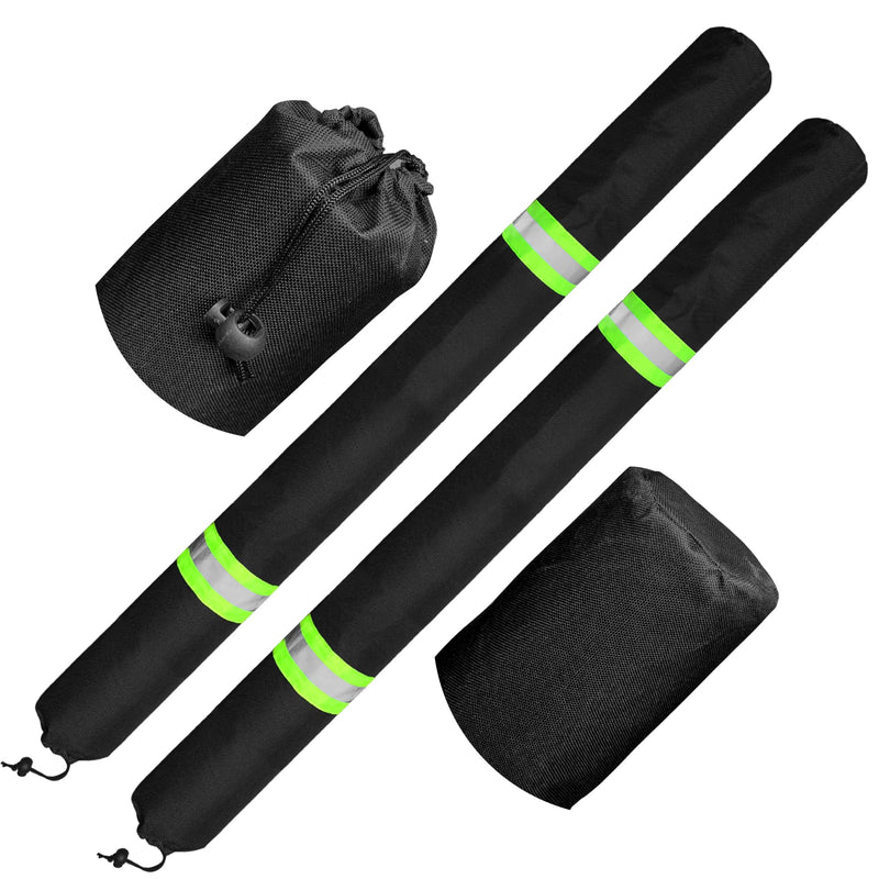 60 Inch Thickened Foam Boat Trailer Guide Pole Pad and Cover with Capped End and Reflective Stripe for Ski Boat, Fishing Boat or Sailboat Trailer 60in - BeesActive Australia