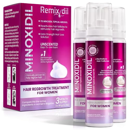 Minoxidil for Women 5% Minoxidil Hair Regrowth Treatment Topical Foam