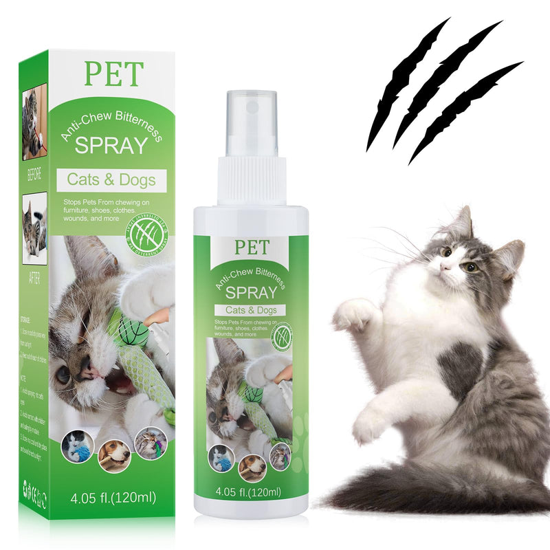 Cat Deterrent Spray. Cat Repellent Indoor for Cat and Kitten. No Scratch Spray for Cats. Effective Cat Scratch Deterrent Training Aid for Furniture, Curtains, Sofas, Plants, Indoor & Outdoor. 120ML green - BeesActive Australia
