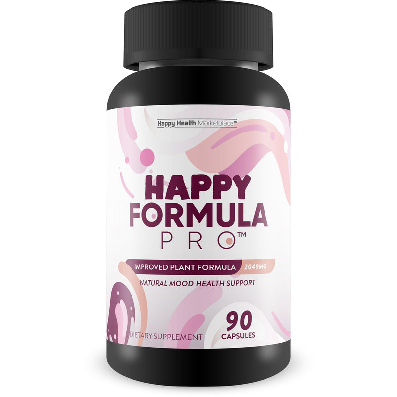 Happy Formula Pro - Our Best Happy Pills Vitamin D Mood Support Supplement - Happpy Supplements Natural Mood Support Supplements for Women, Mood Support Supplements for Men - Postpartum Mood Support