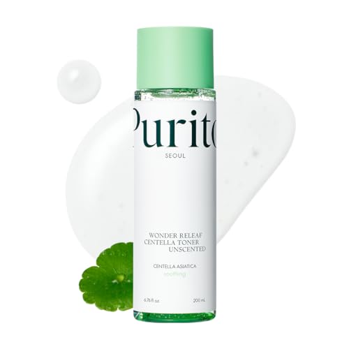 PURITO Centella Unscented Toner for Sensitive Skin, 6.76 fl.oz