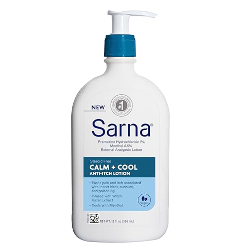 Sarna Calm and Cool Steroid-Free Anti-Itch Lotion- 12 oz Calm + Cool 12 oz