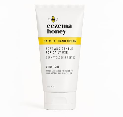ECZEMA HONEY Oatmeal Hand Cream, for Dry, Itchy, Sensitive Skin (2 Oz) 2 Ounce (Pack of 1)