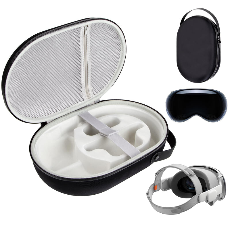 for Apple Vision Pro Carrying Case Scratch-resistant & Drop-proof Hard Protective Case for Vision Pro VR Headset for Apple Vision Pro Accessories Travel & Home Storage (Black) - BeesActive Australia