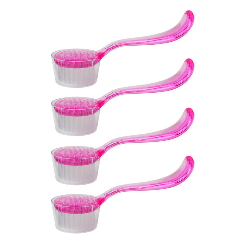Ipetboom Hamster Guinea Pig Brush - 4pcs Small Pet Bath Brush Bunny Accessories - Hamster Shower Brush Massage Accessories - Shower Comb for Pet Nail Cleaner Plastic 13x4.5cm Random Color - BeesActive Australia