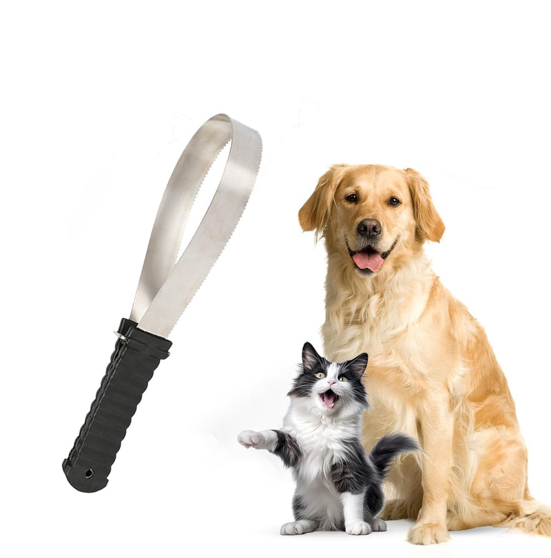 Dual-Sided Shedding Blade,Professional Stainless Steel Safety Horse Fur Scraper-Suitable for pets such as horses, cats and dogs - BeesActive Australia