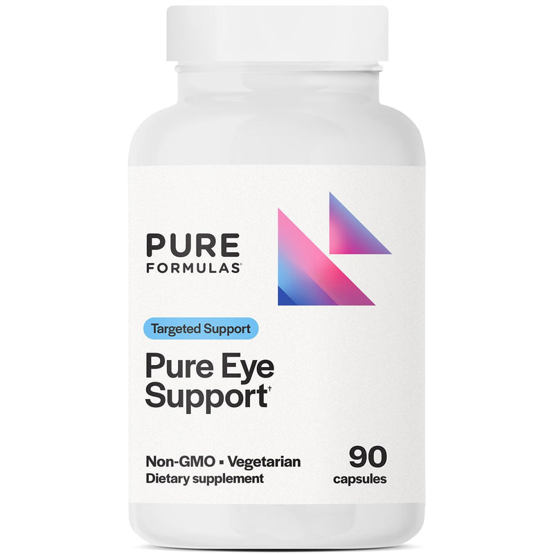 PureFormulas Pure Eye Support | Lutein and Zeaxanthin Supplement - 90 Vegetarian Capsules 90 Count (Pack of 1)