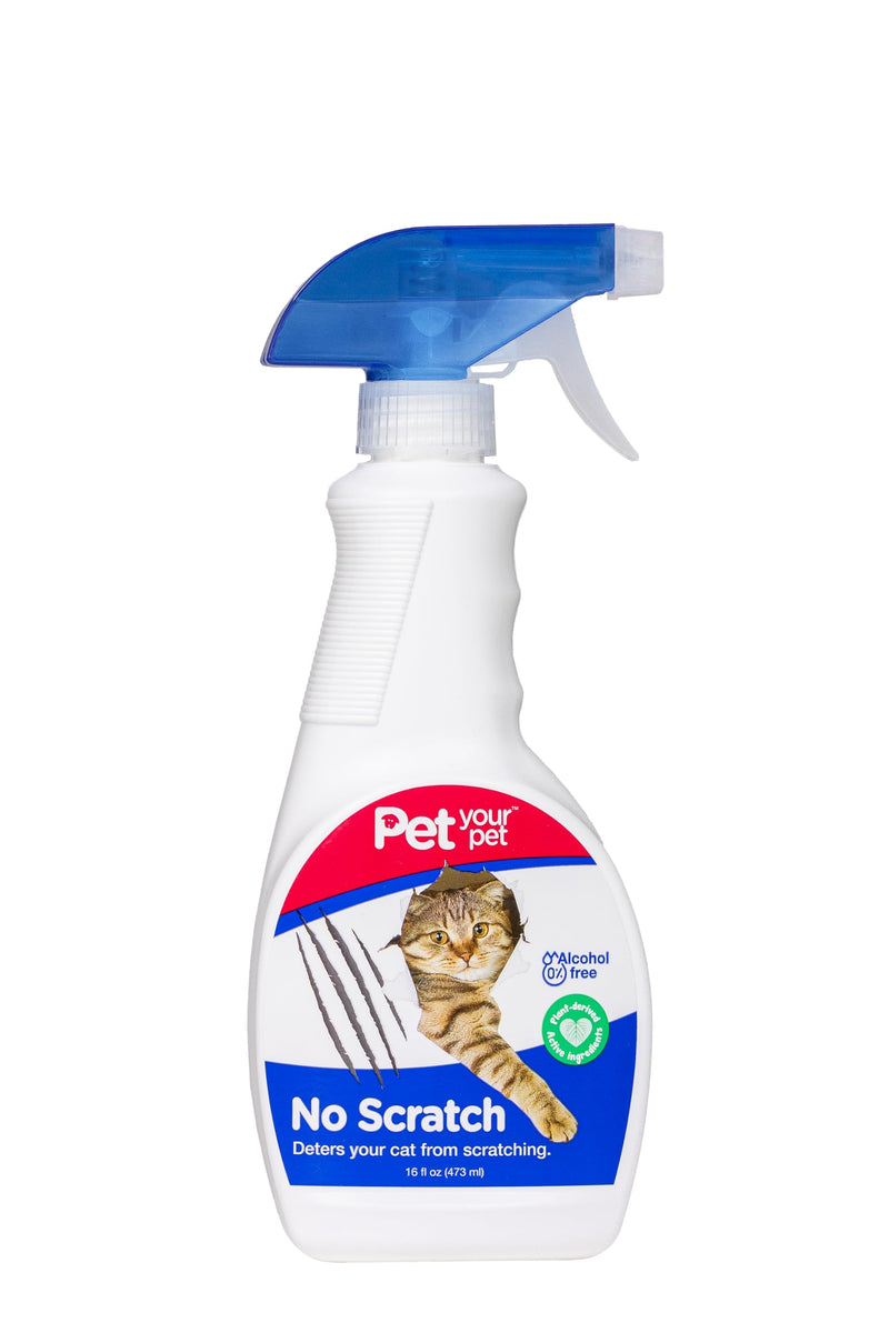 No Scratch Cat Deterrent Spray, 16 Fl Oz– Non-Toxic Cat Scratch Spray for Carpets and Furniture – Natural Cat Scratch Deterrent Spray – Indoor/Outdoor Anti-Scratch Keep Off Cat Spray - BeesActive Australia